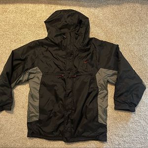 Men’s Nike black winter hooded jacket - ski jacket - subzero jacket with lining
